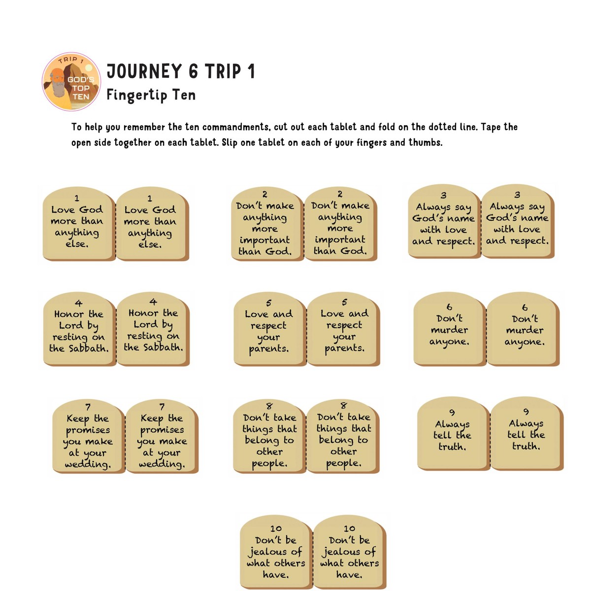 Trip 1 - Fingertip Ten