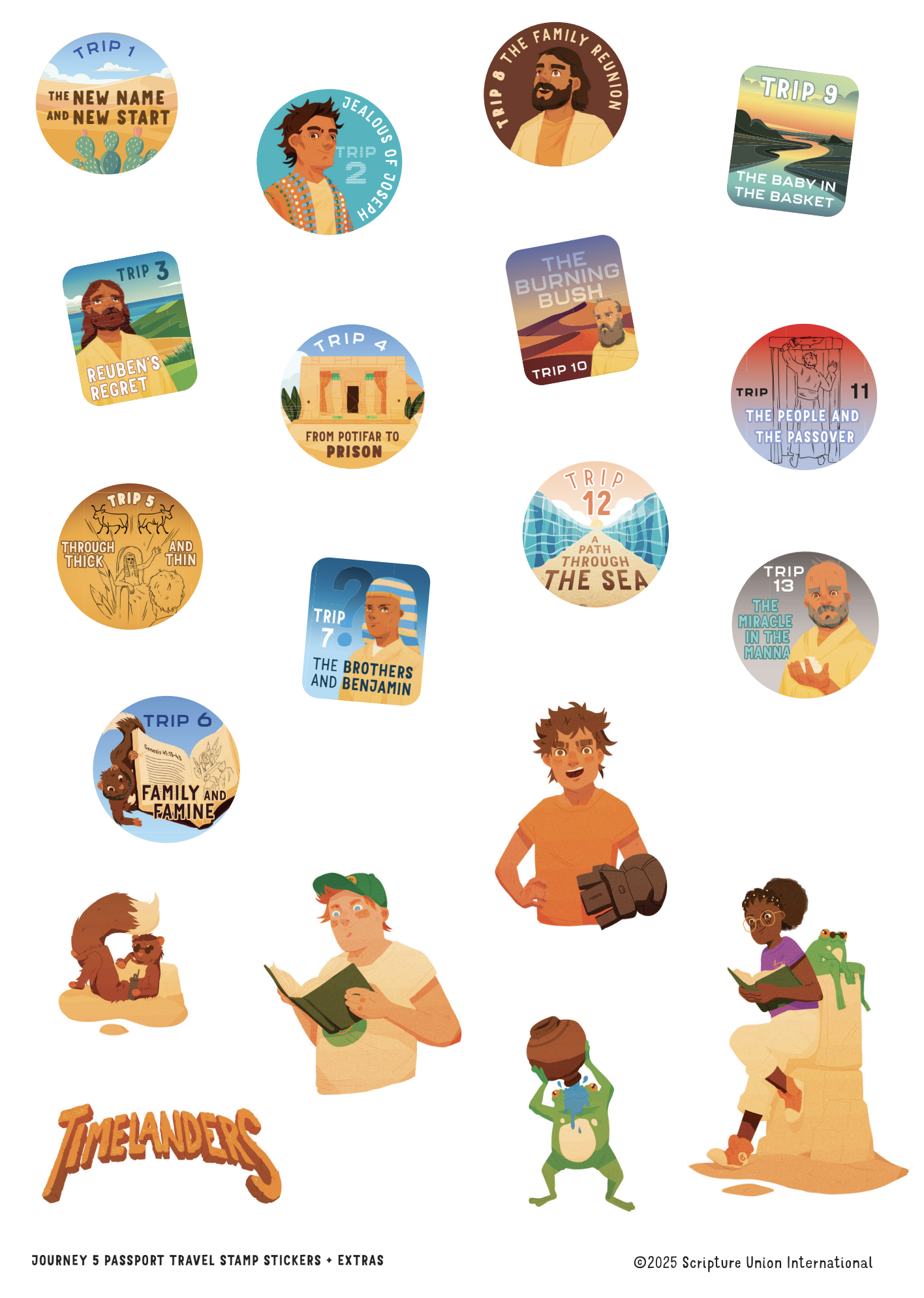 Printable Travel stamps